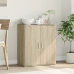 Aparador moderno HKH de madera DM, 60 x 31 x 70 cm - Roble Sonoma