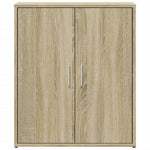Aparador moderno HKH de madera DM, 60 x 31 x 70 cm - Roble Sonoma
