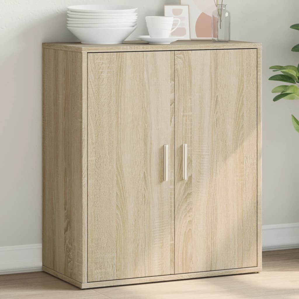 Aparador moderno HKH de madera DM, 60 x 31 x 70 cm - Roble Sonoma