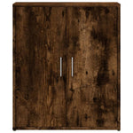 Aparador moderno HKH de madera de ingeniería 60 x 31 x 70 cm - Roble ahumado