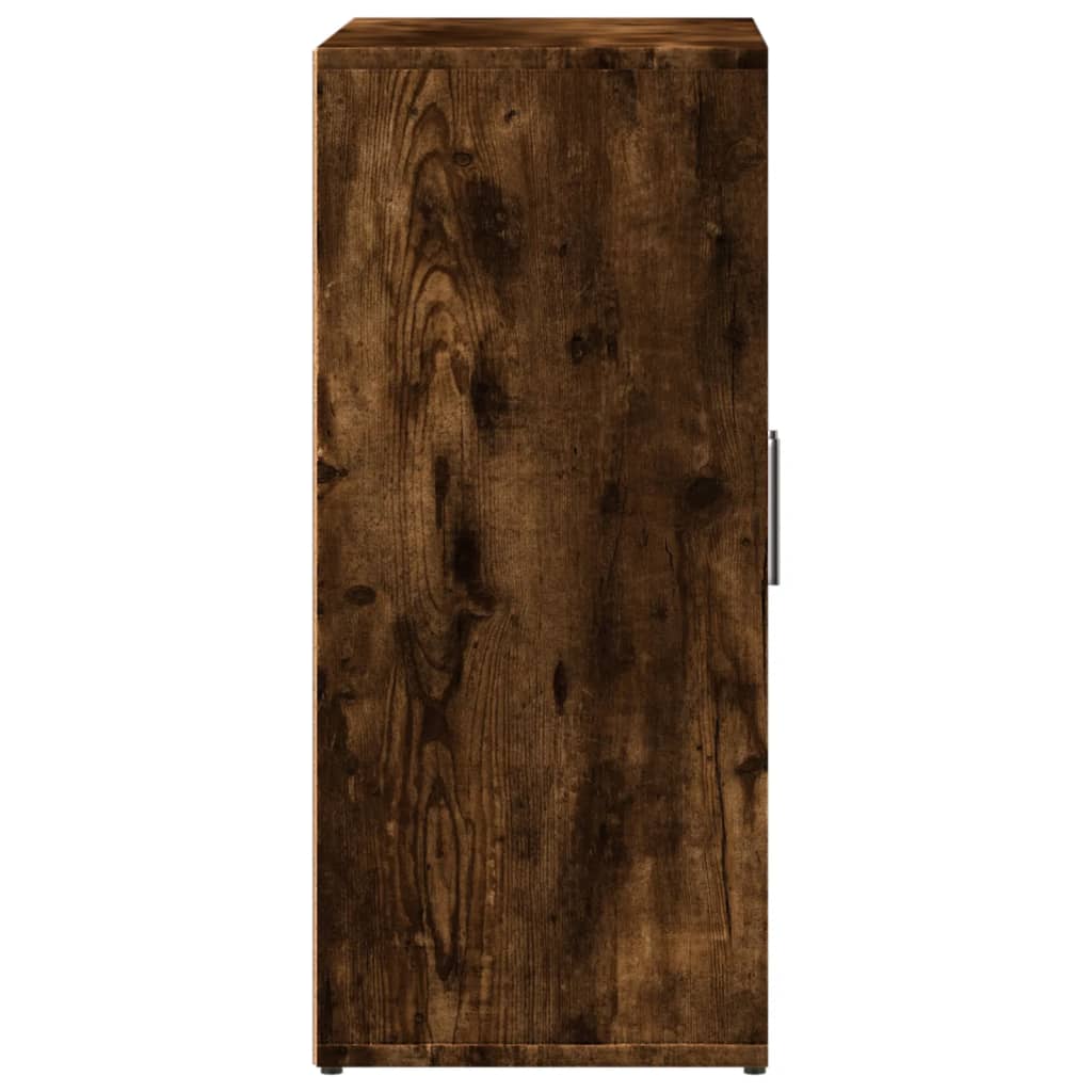 Aparador moderno HKH de madera de ingeniería 60 x 31 x 70 cm - Roble ahumado