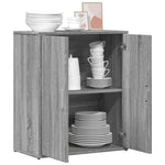 Aparador Moderno HKH de derivados de madera 60 x 31 x 70 cm - Gris Sonoma