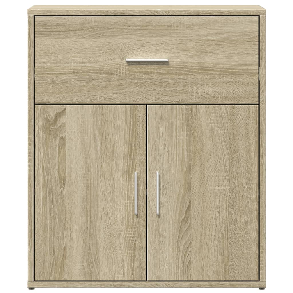 Aparador moderno HKH de madera DM, 60 x 31 x 70 cm - Roble Sonoma