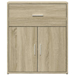 Aparador moderno HKH de madera DM, 60 x 31 x 70 cm - Roble Sonoma