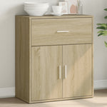 Aparador moderno HKH de madera DM, 60 x 31 x 70 cm - Roble Sonoma