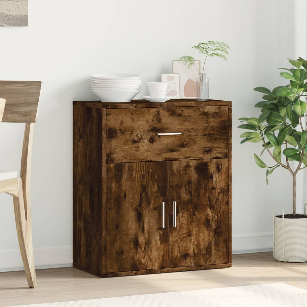 Aparador Moderno HKH en derivados de Madera 60 x 31 x 70 cm - Roble Ahumado