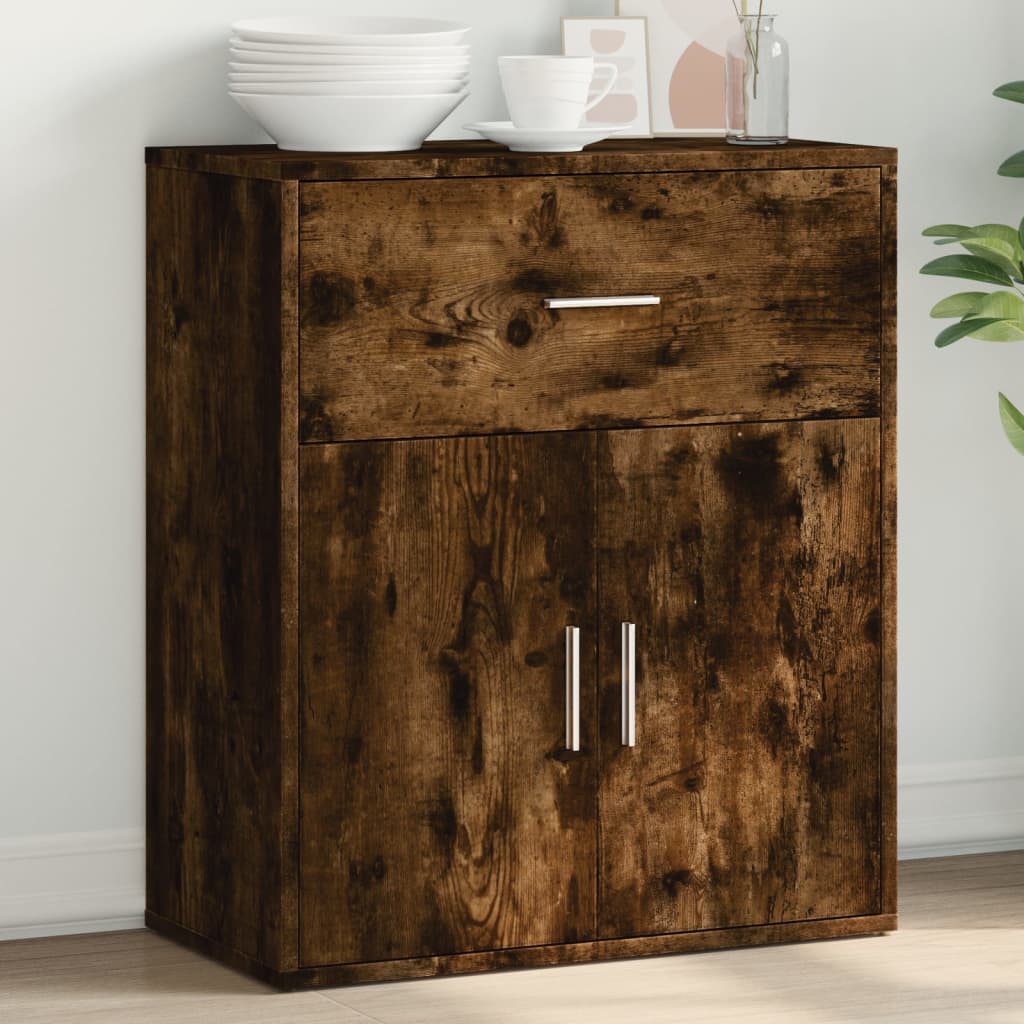 Aparador Moderno HKH en derivados de Madera 60 x 31 x 70 cm - Roble Ahumado