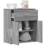 HKH Aparador Moderno de derivados de Madera 60 X 31 X 70 Cm - Gris Sonoma