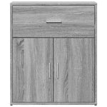 HKH Aparador Moderno de derivados de Madera 60 X 31 X 70 Cm - Gris Sonoma