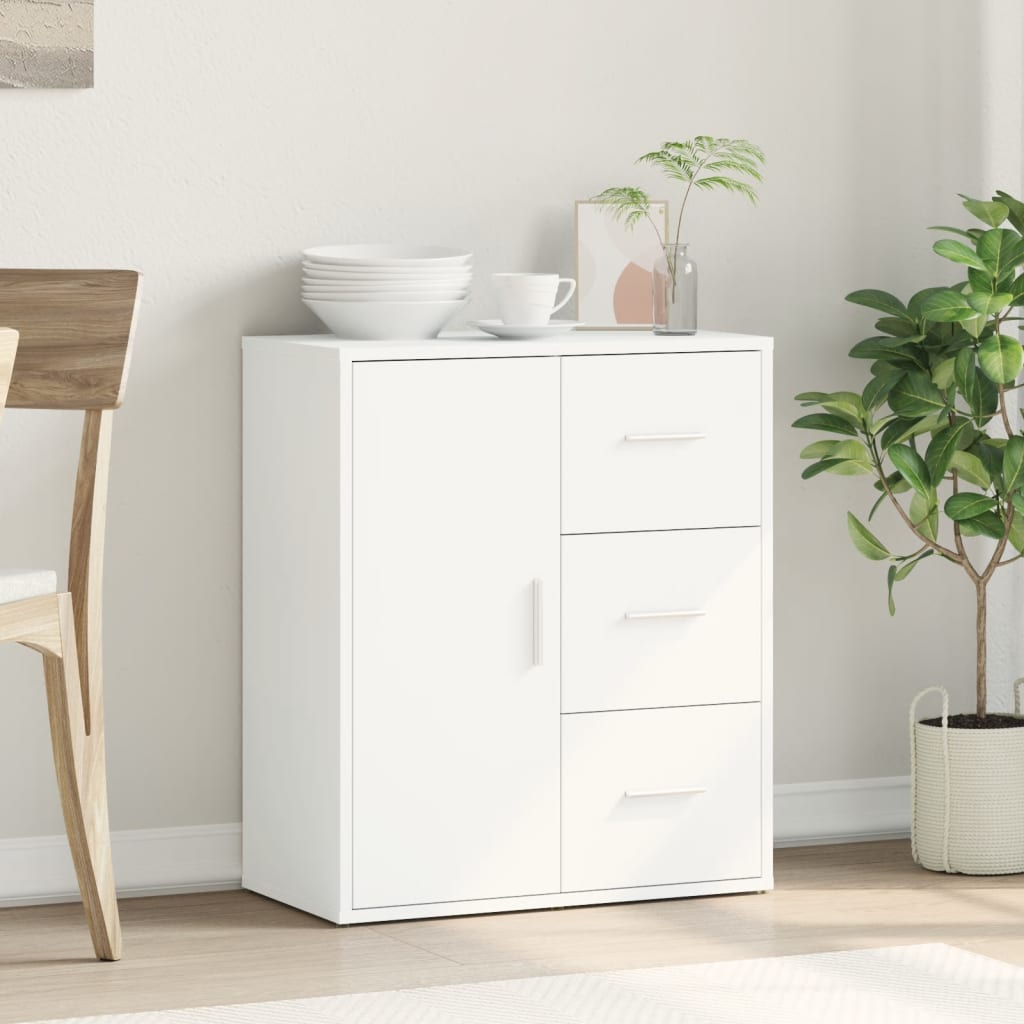 Aparador Moderno HKH en derivados de Madera 60 x 31 x 70 cm - Blanco