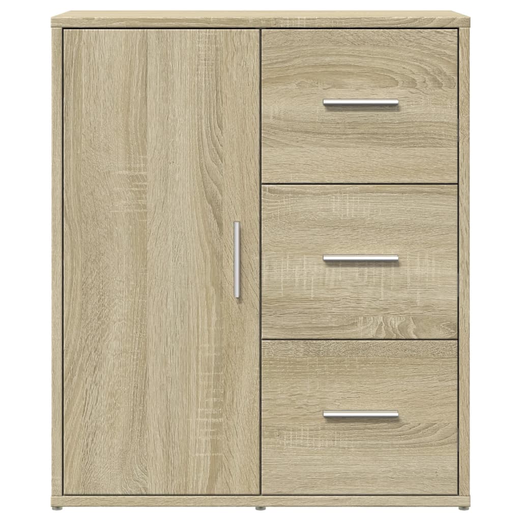 Aparador moderno HKH de madera DM, 60 x 31 x 70 cm - Roble Sonoma