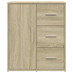 Aparador moderno HKH de madera DM, 60 x 31 x 70 cm - Roble Sonoma