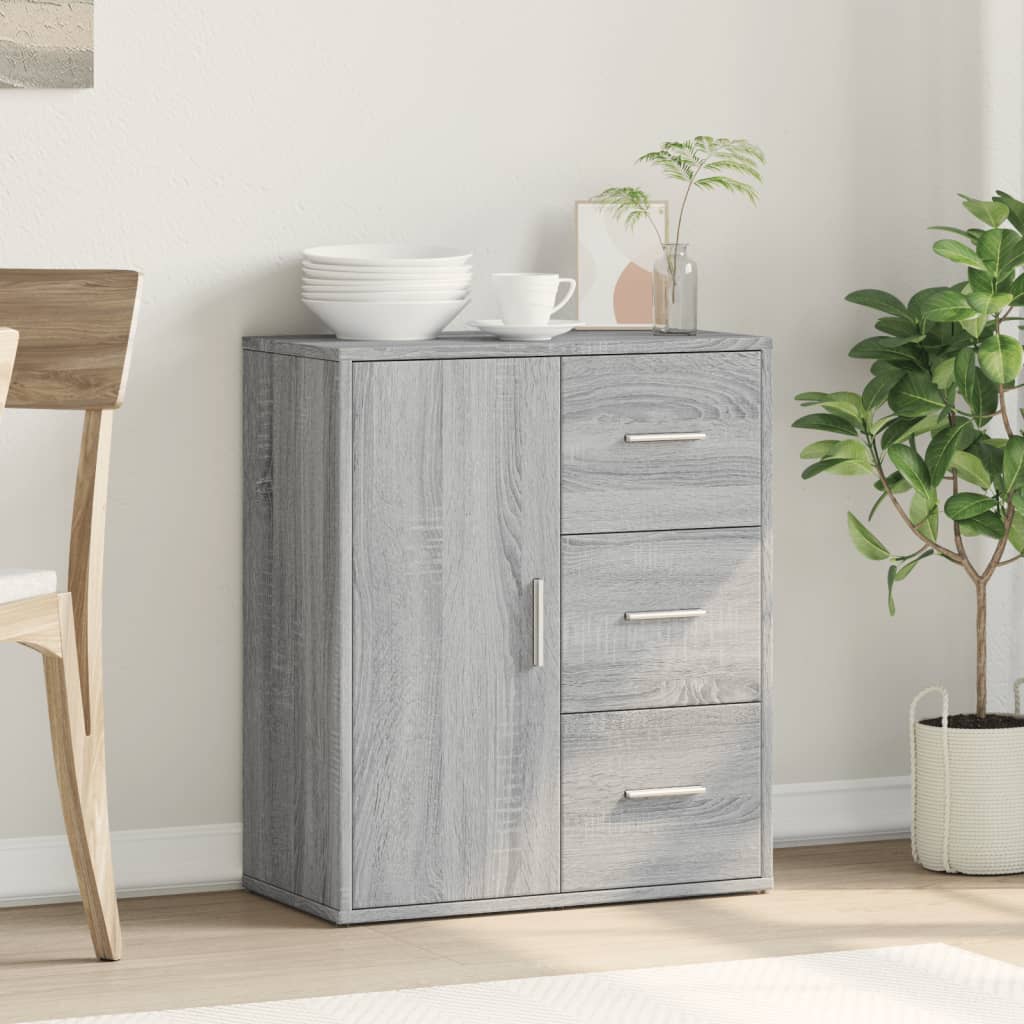 HKH Aparador Moderno de derivados de Madera 60 X 31 X 70 Cm - Gris Sonoma
