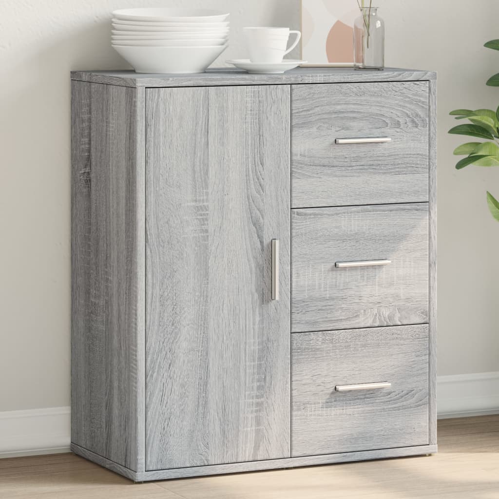 HKH Aparador Moderno de derivados de Madera 60 X 31 X 70 Cm - Gris Sonoma