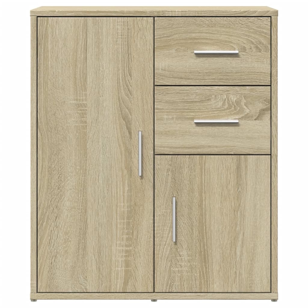 Aparador moderno HKH de madera DM, 60 x 31 x 70 cm - Roble Sonoma