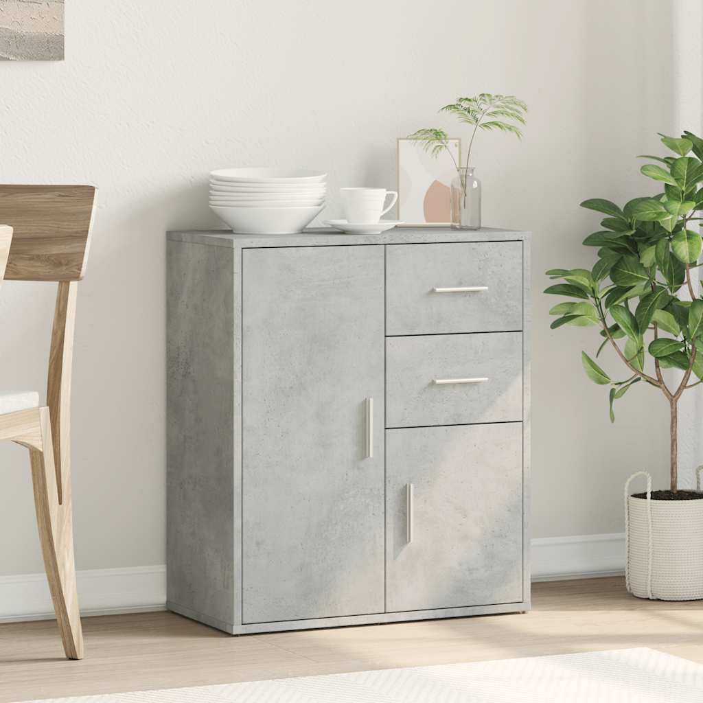 Aparador Moderno HKH en derivados de Madera 60 X 31 X 70 Cm - Gris-Cemento