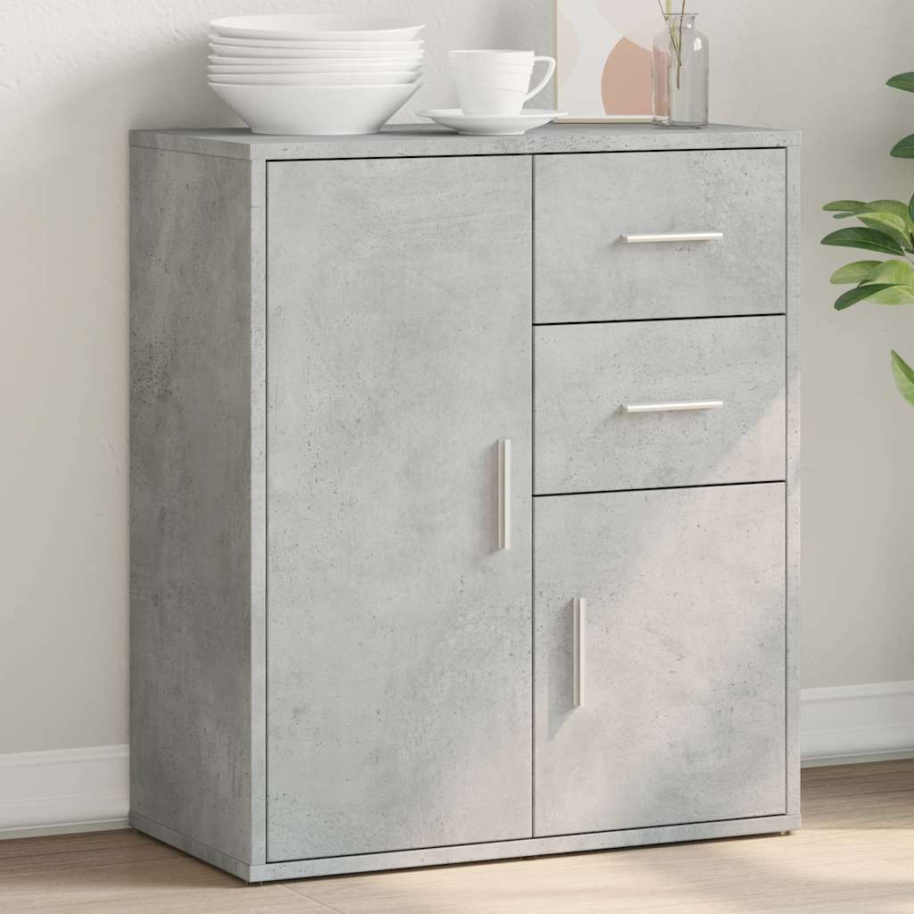 Aparador Moderno HKH en derivados de Madera 60 X 31 X 70 Cm - Gris-Cemento