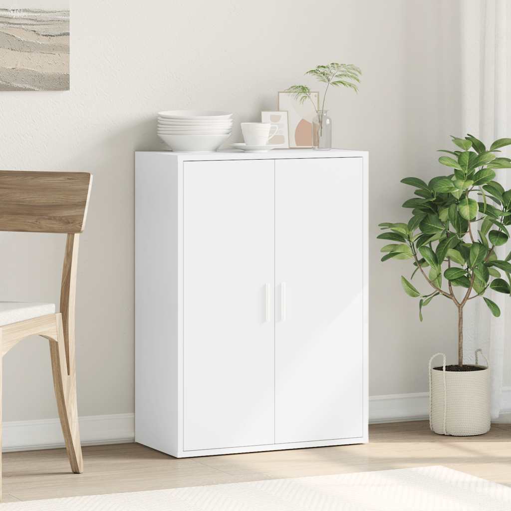HKH Aparador Moderno de derivados de Madera 60 X 31 X 84 Cm - Blanco