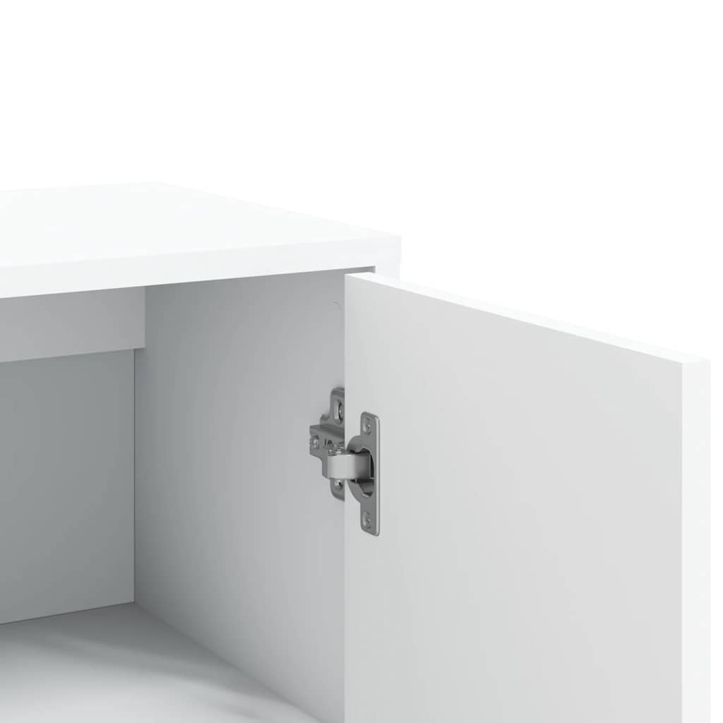 HKH Aparador Moderno em derivados de Madeira 60 X 31 X 84 Cm - Branco