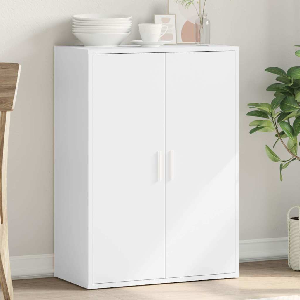 HKH Aparador Moderno de derivados de Madera 60 X 31 X 84 Cm - Blanco