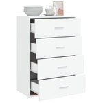 HKH Aparador Moderno em derivados de Madeira 60 X 31 X 84 Cm - Branco