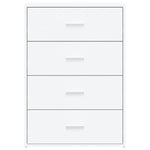 HKH Aparador Moderno em derivados de Madeira 60 X 31 X 84 Cm - Branco