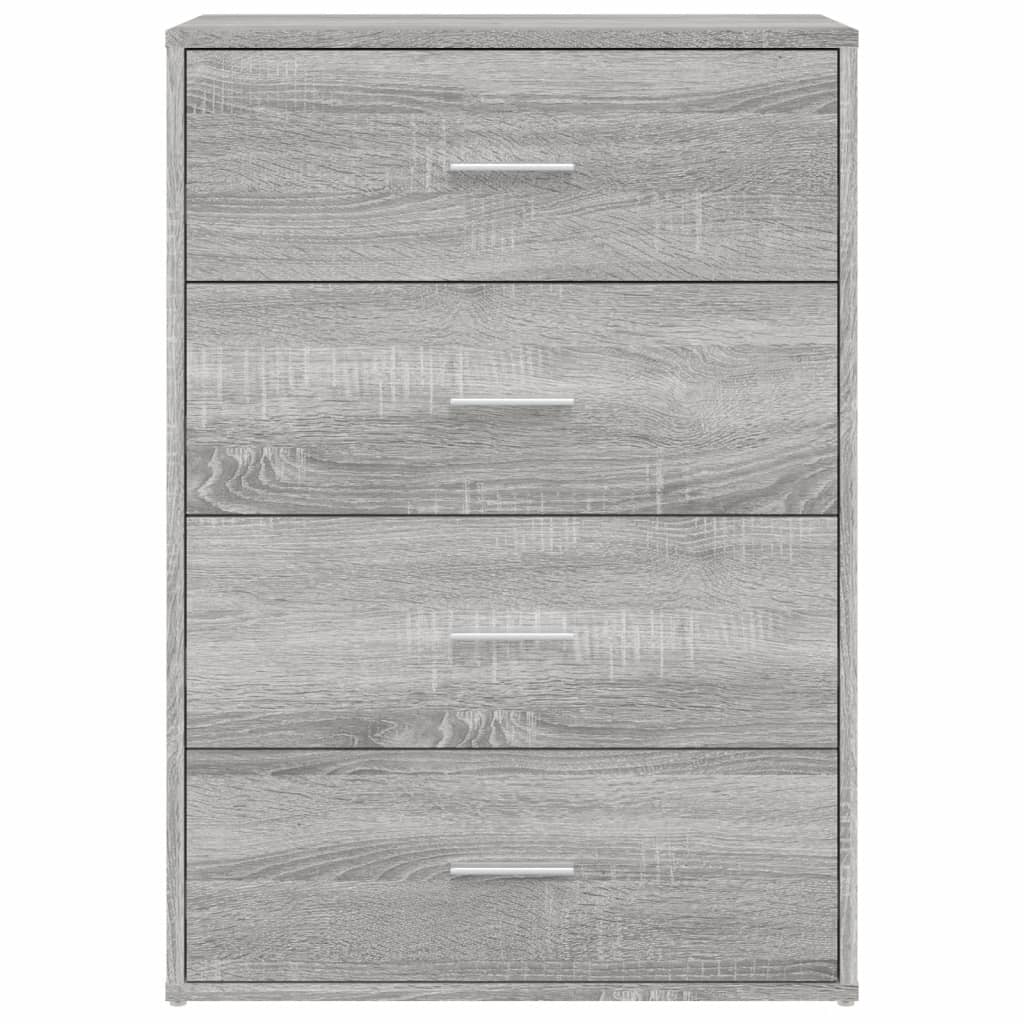 HKH Aparador Moderno em derivados de Madeira 60 X 31 X 84 Cm - Cinzento Sonoma