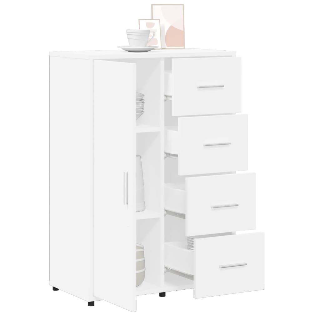 HKH Aparador Moderno em derivados de Madeira 60 X 31 X 84 Cm - Branco