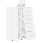 HKH Aparador Moderno em derivados de Madeira 60 X 31 X 84 Cm - Branco