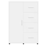 HKH Aparador Moderno em derivados de Madeira 60 X 31 X 84 Cm - Branco