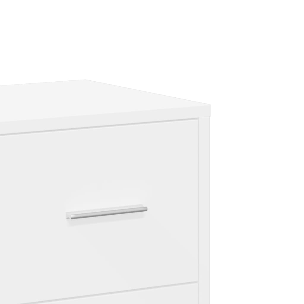 HKH Aparador Moderno em derivados de Madeira 60 X 31 X 84 Cm - Branco