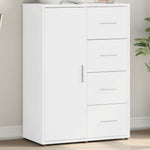 HKH Aparador Moderno em derivados de Madeira 60 X 31 X 84 Cm - Branco