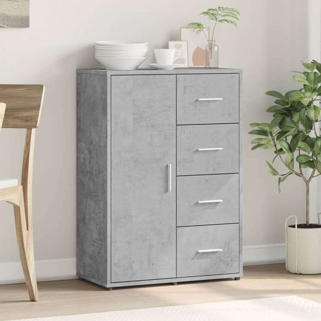 Aparador Moderno HKH en derivados de Madera 60 X 31 X 84 Cm - Gris-Cemento