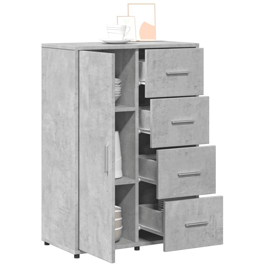 Aparador Moderno HKH en derivados de Madera 60 X 31 X 84 Cm - Gris-Cemento