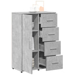 Aparador Moderno HKH en derivados de Madera 60 X 31 X 84 Cm - Gris-Cemento