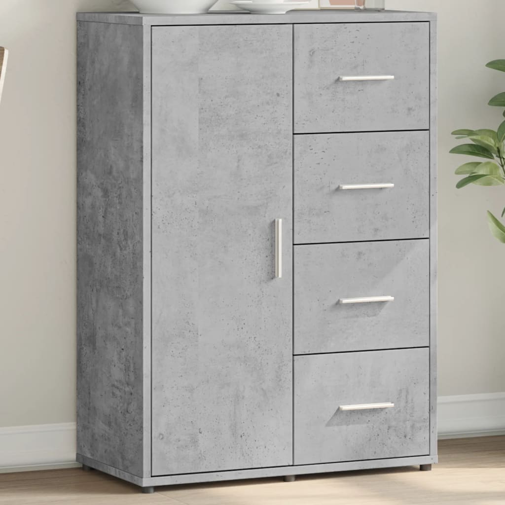 Aparador Moderno HKH en derivados de Madera 60 X 31 X 84 Cm - Gris-Cemento