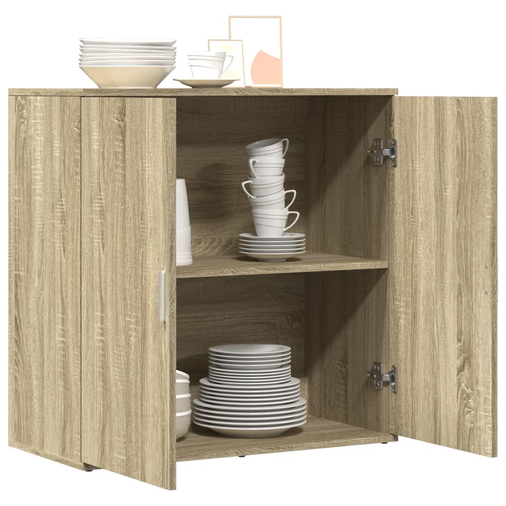 Aparador Moderno HKH en derivados de Madera 79 x 38 x 80 cm - Roble Sonoma