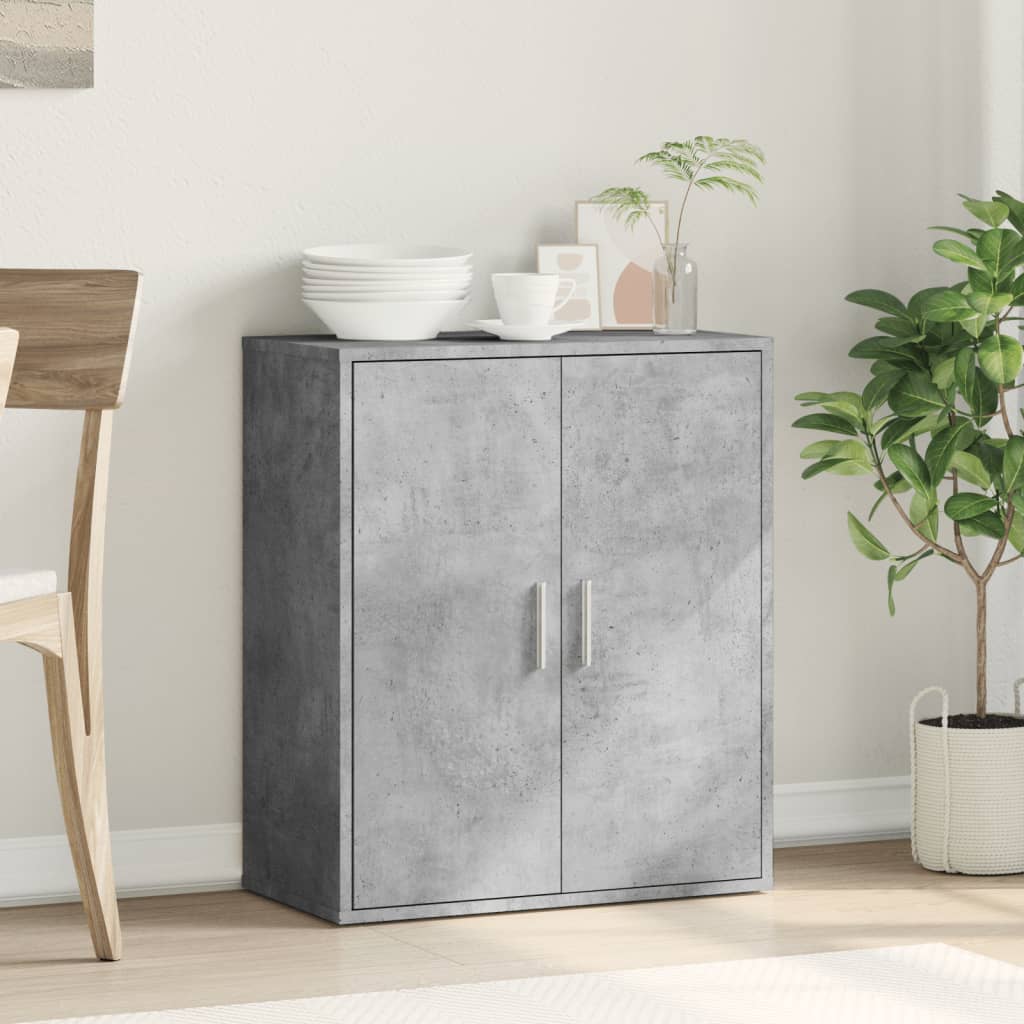 HKH Aparador Moderno de madera contrachapada 79 X 38 X 80 Cm - Gris Cemento