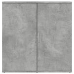 HKH Aparador Moderno de madera contrachapada 79 X 38 X 80 Cm - Gris Cemento