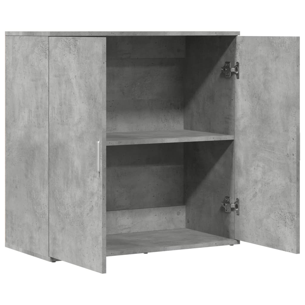 HKH Aparador Moderno de madera contrachapada 79 X 38 X 80 Cm - Gris Cemento