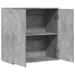 HKH Aparador Moderno de madera contrachapada 79 X 38 X 80 Cm - Gris Cemento