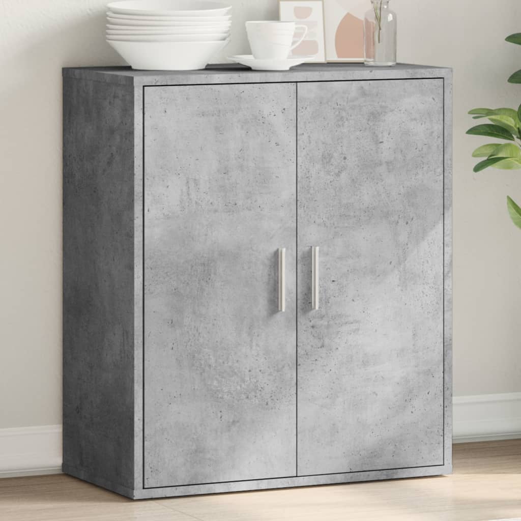 HKH Aparador Moderno de madera contrachapada 79 X 38 X 80 Cm - Gris Cemento