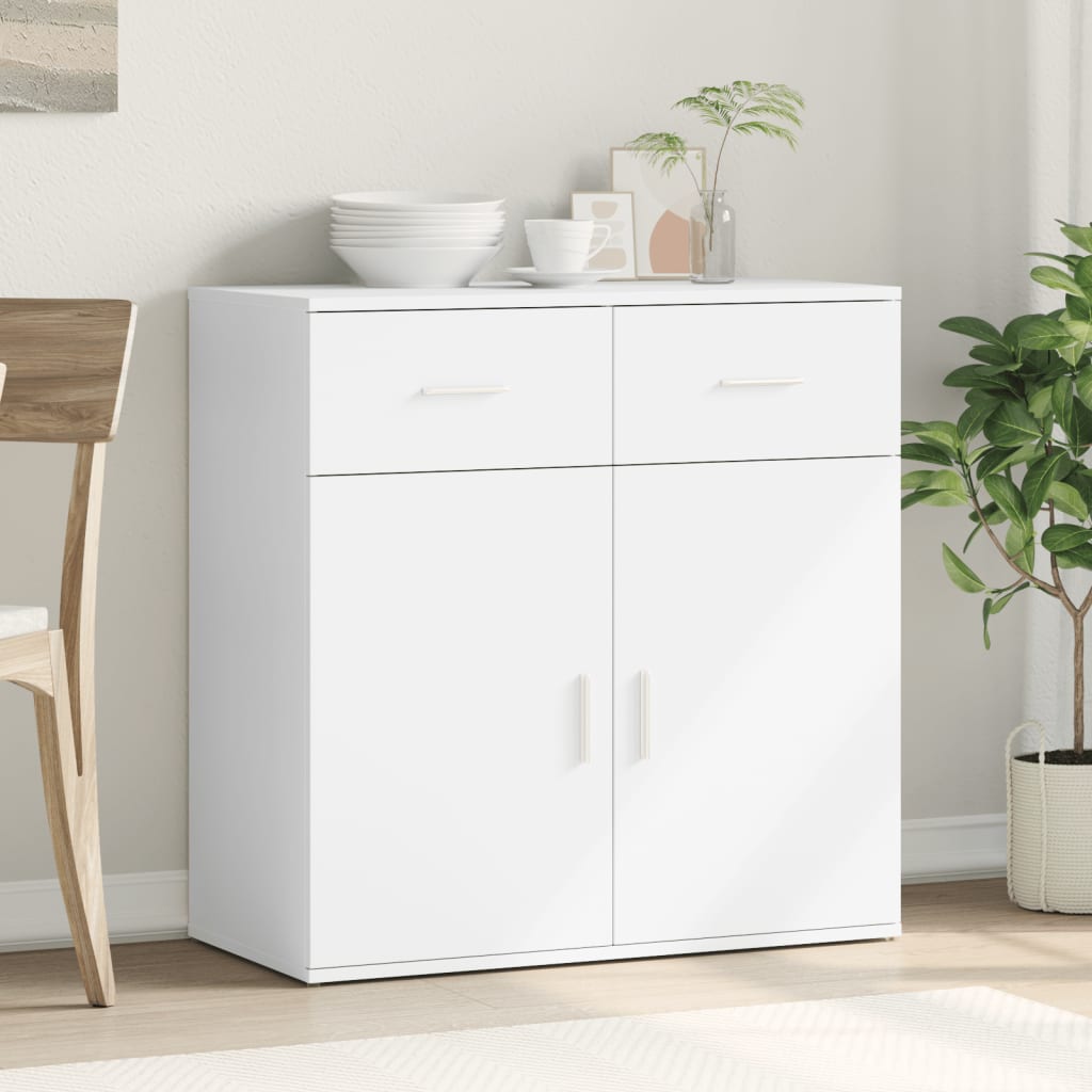 HKH Aparador Moderno en derivados de Madera 79 X 38 X 80 Cm - Blanco