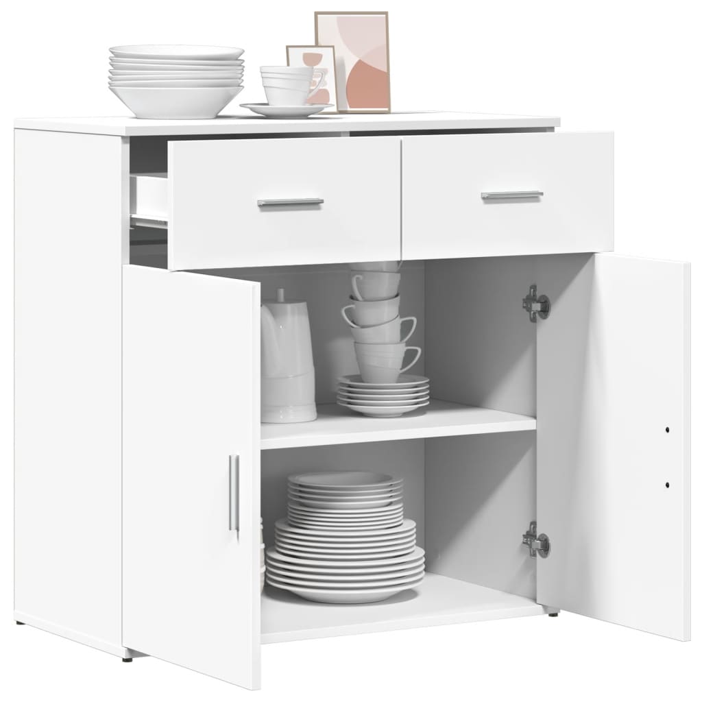 HKH Aparador Moderno em derivados de Madeira 79 X 38 X 80 Cm - Branco