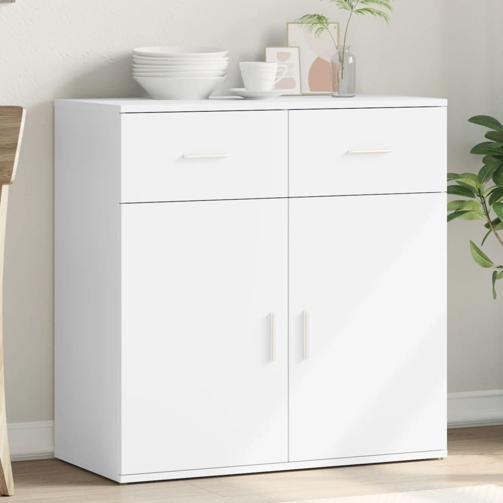 HKH Aparador Moderno en derivados de Madera 79 X 38 X 80 Cm - Blanco