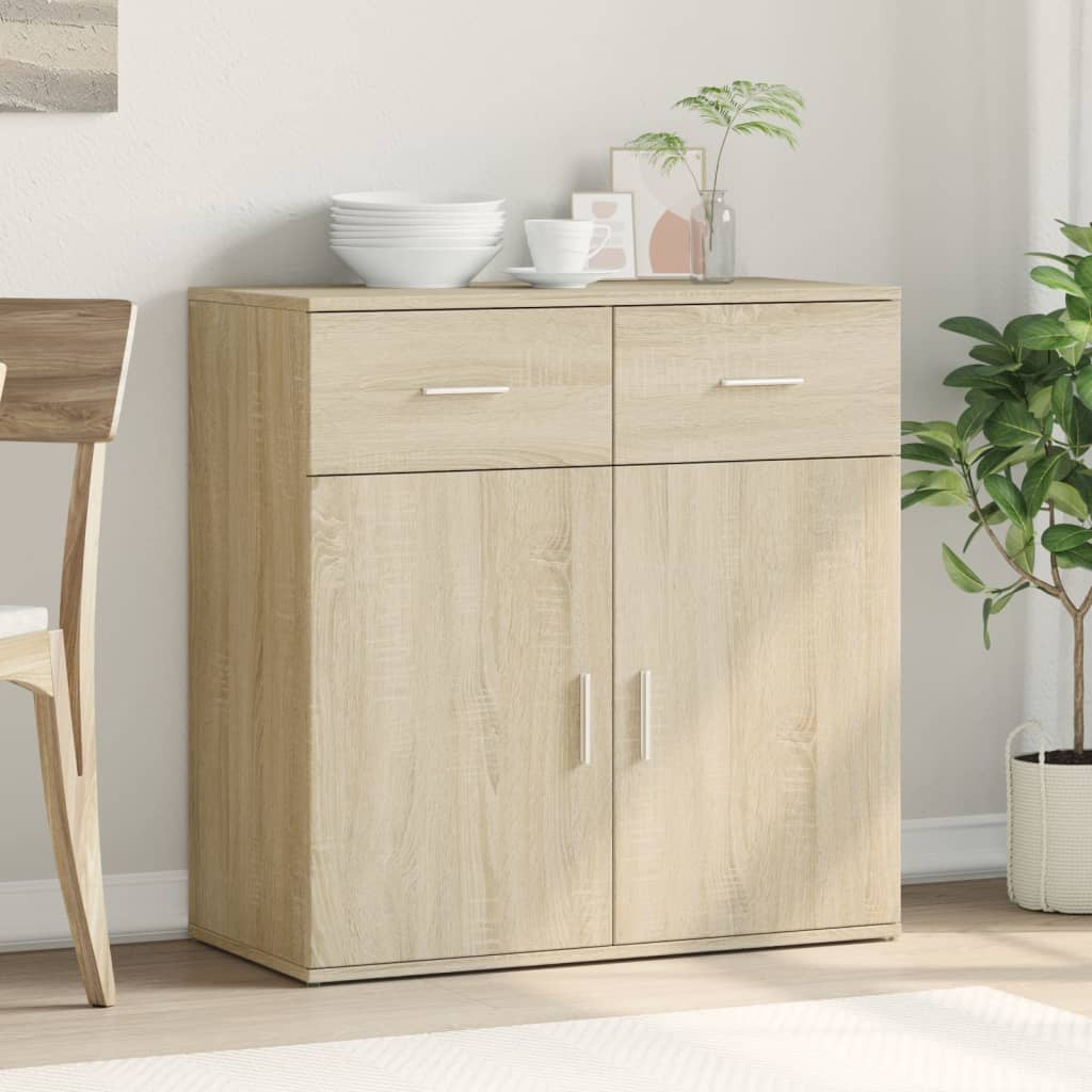 Aparador Moderno HKH en derivados de Madera 79 X 38 X 80 Cm - Roble Sonoma