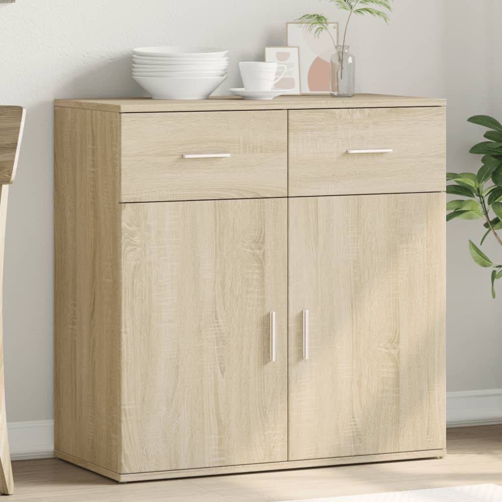 Aparador Moderno HKH en derivados de Madera 79 X 38 X 80 Cm - Roble Sonoma