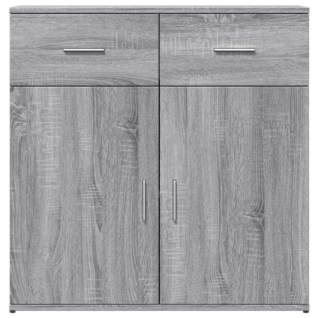HKH Aparador Moderno de derivados de Madera 79 X 38 X 80 Cm - Gris Sonoma