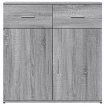 HKH Aparador Moderno de derivados de Madera 79 X 38 X 80 Cm - Gris Sonoma