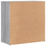HKH Aparador Moderno de derivados de Madera 79 X 38 X 80 Cm - Gris Sonoma